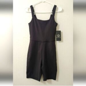 Move Theology  Black Shorts Jumpsuit